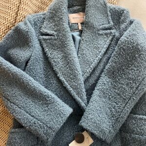 BCBGeneration Women's Blue Teddy Jacket